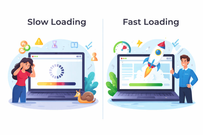 Slow loading vs fast loading (spinner vs instant load)