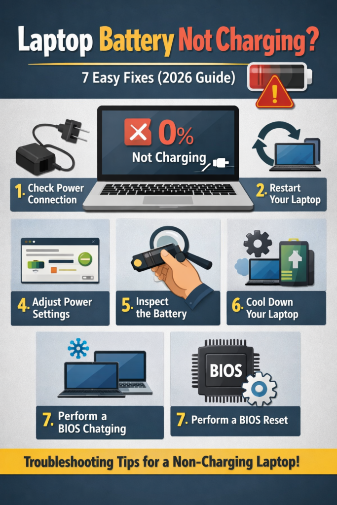 Laptop Battery Not Charging_ 7 Easy Fixes (2026 Guide)