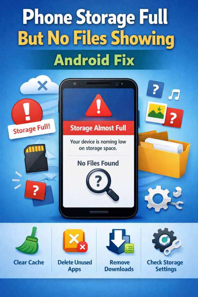 Phone Storage Full But No Files Showing Android Fix