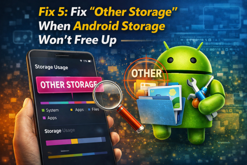 Fix 5: Fix “Other Storage” When Android Storage Won’t Free Up