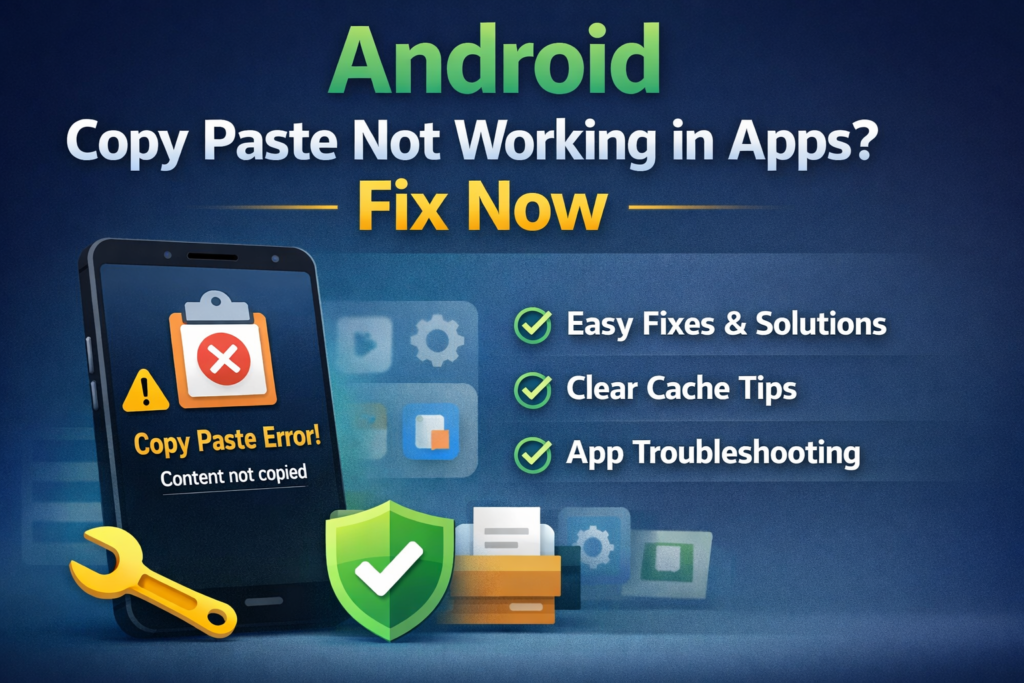 Android Copy Paste Not Working in Apps? Fix