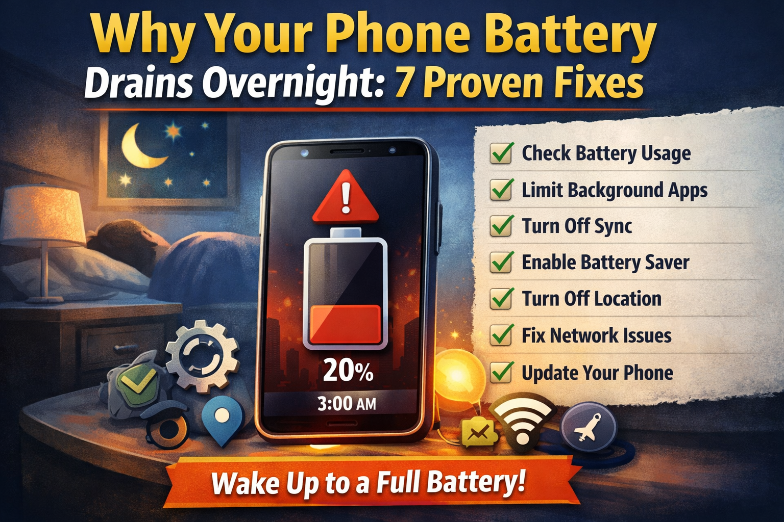 Why Your Phone Battery Drains Overnight: 7 Proven Fixes