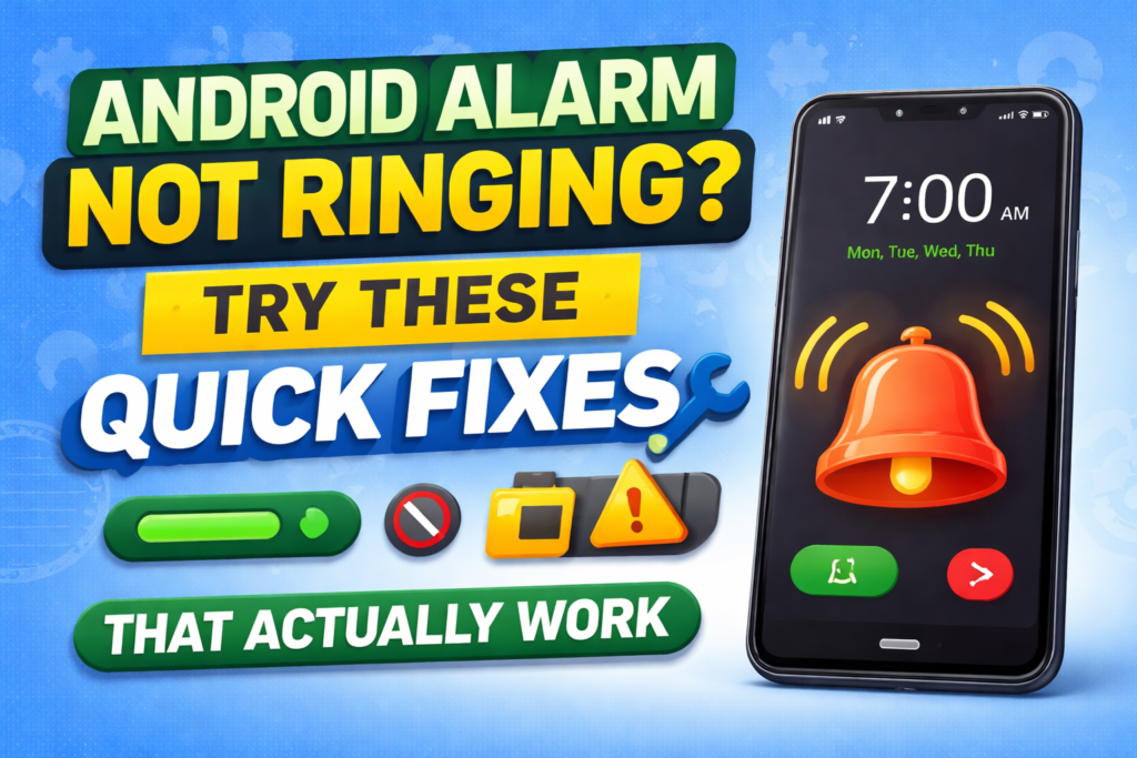 “Android Alarm Not Ringing? Try These Quick Fixes That Actually Work”