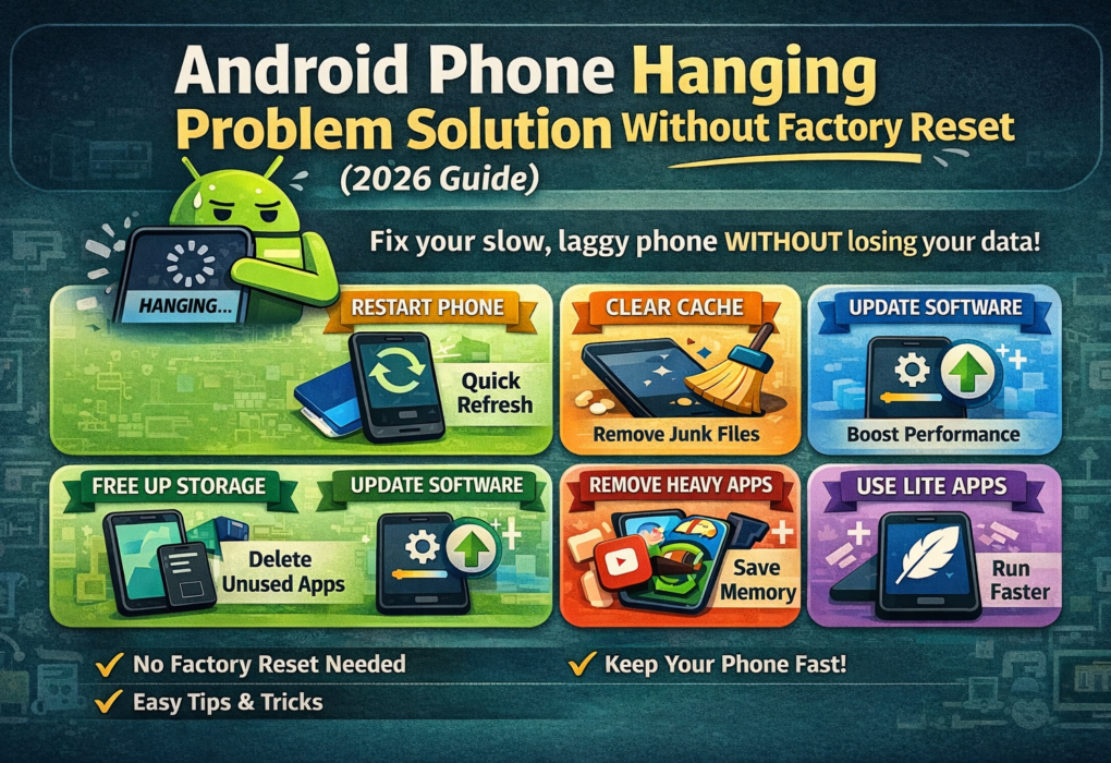 Android phone hanging problem solution without factory reset 2026 guide fix slow phone lag improve performance