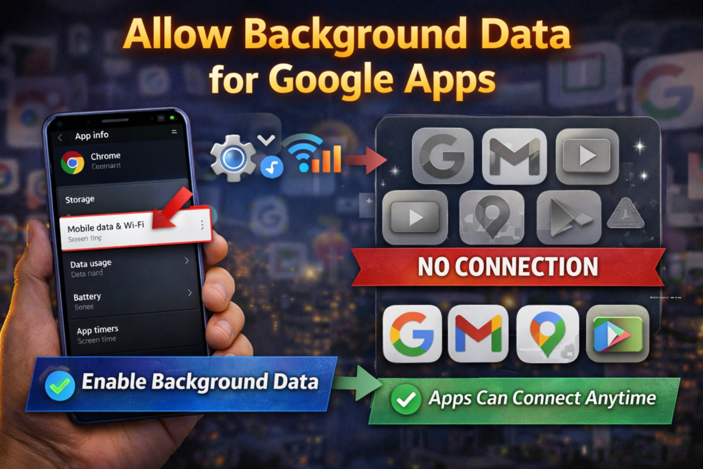 Google Apps Not Working Only at Night Android Fix