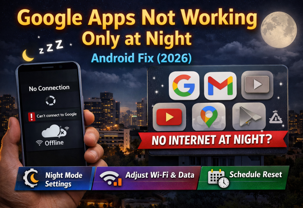 Google Apps Not Working Only at Night Android Fix (2026)