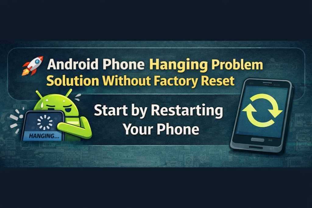  Android Phone Hanging Problem Solution Without Factory Reset – Start with Restart