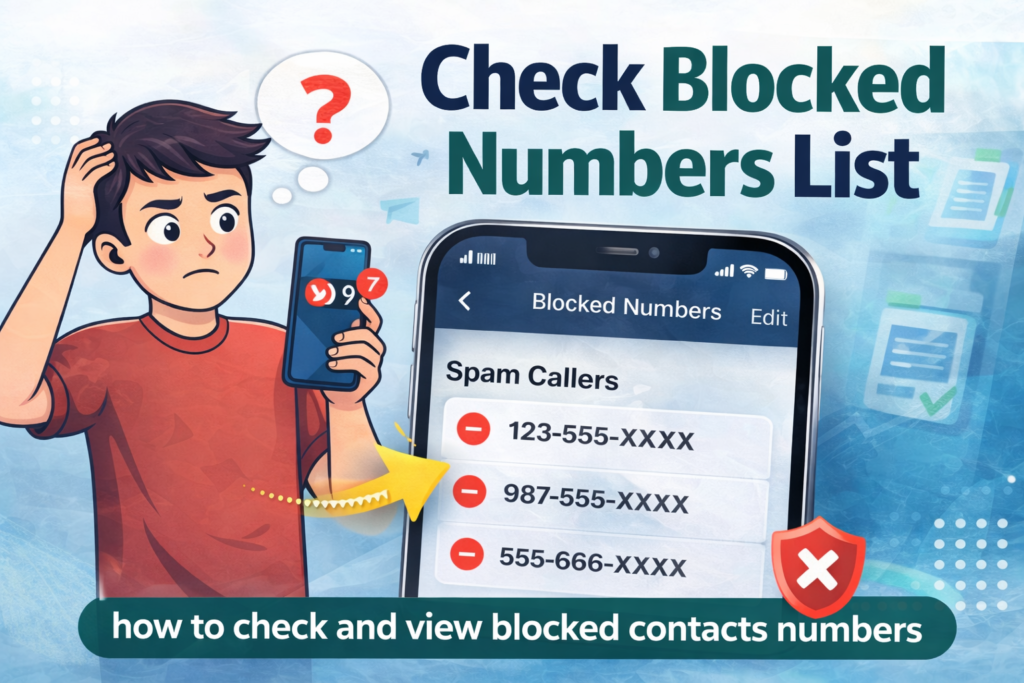 check blocked numbers list Android fix OTP not receiving issue