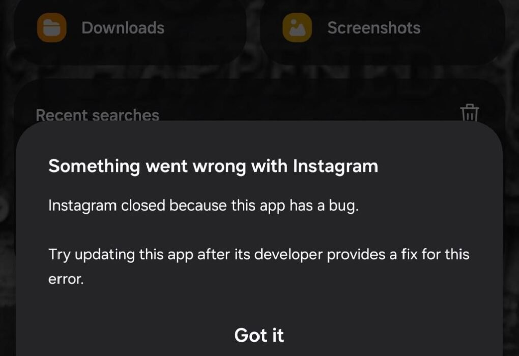 Instagram not logging in after update Android cache fix 2026
