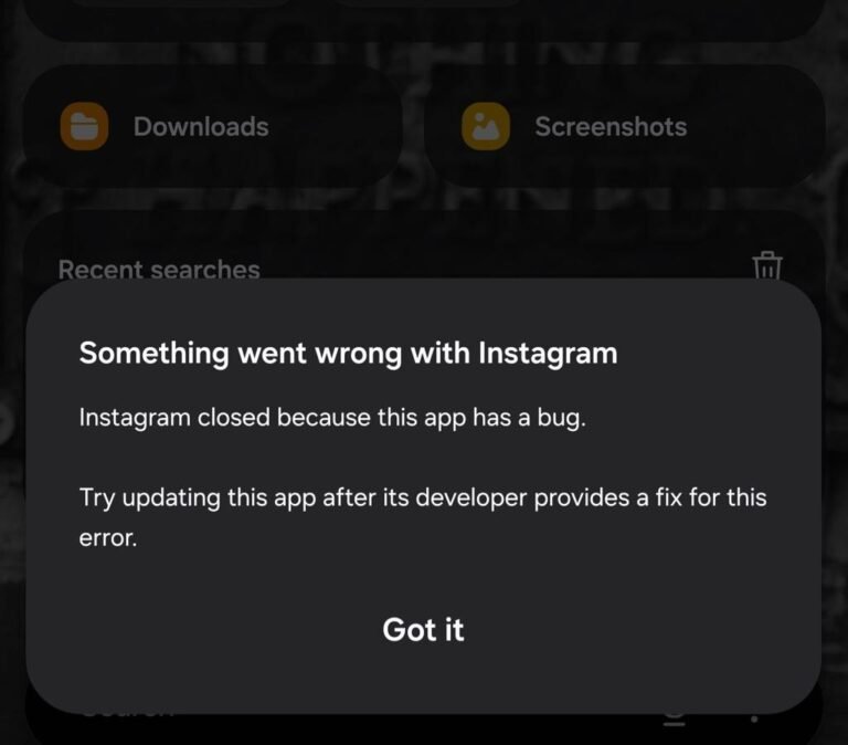 Instagram not logging in after update Android cache fix 2026