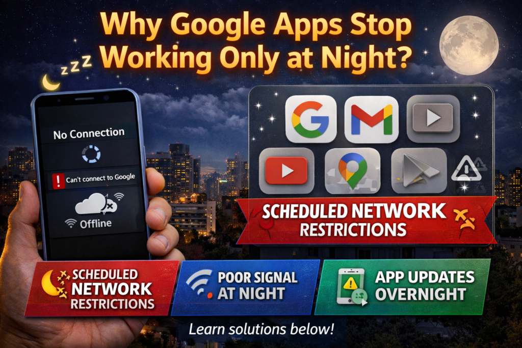 Google Apps Not Working Only at Night Android Fix